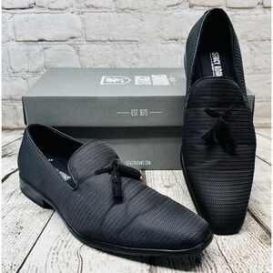 Stacy Adams Tazwell Men's Black Tassel Loafers Dress Shoes Size 8M EUR 41